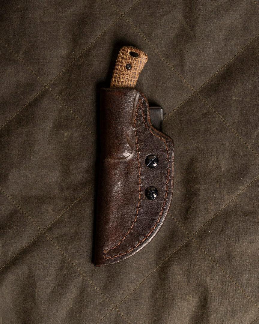 Three Rivers Mfg.-Three Rivers Mfg. (TRM) TAGALONG - BURLAP MICARTA Handles - Magnacut Blade-3-Urban Cutlery