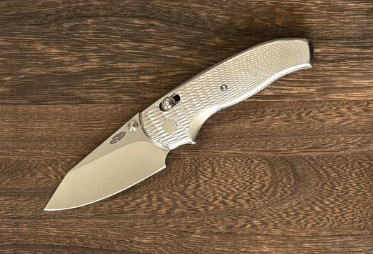 Three Rivers Mfg.-Three Rivers Mfg. (TRM) Titanium Shadow - Mike Irie Custom Hollow-Ground Blade-Urban Cutlery