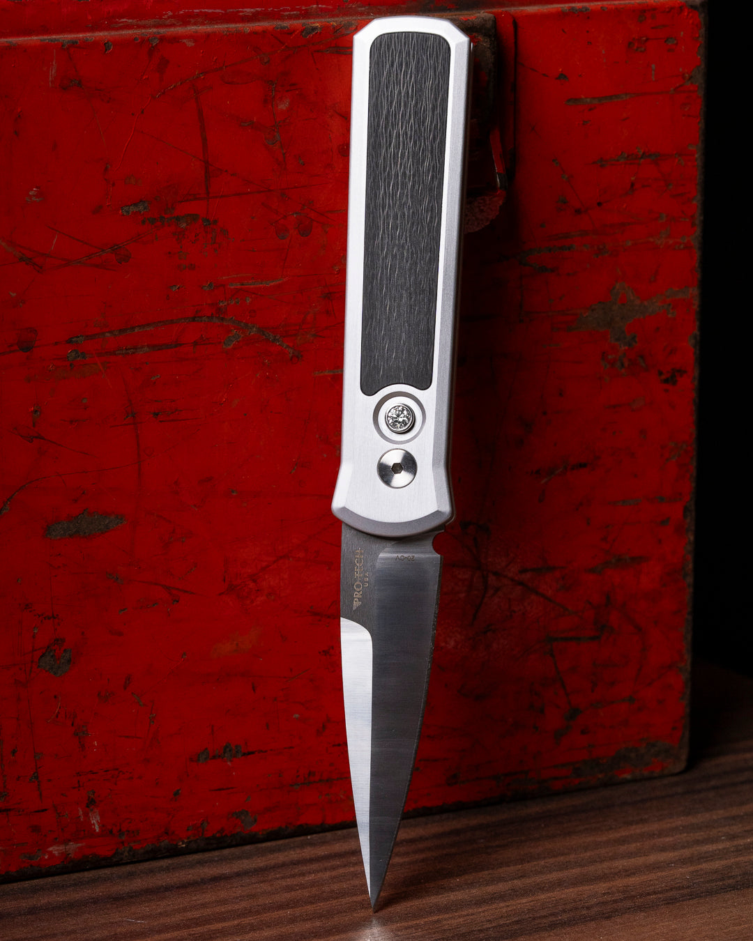 UC_NYC_Exclusive-2025 Godson 7210-Silver Crosscut 20CV AUTO - UC Diamond Exclusive 1/1-2-Urban Cutlery
