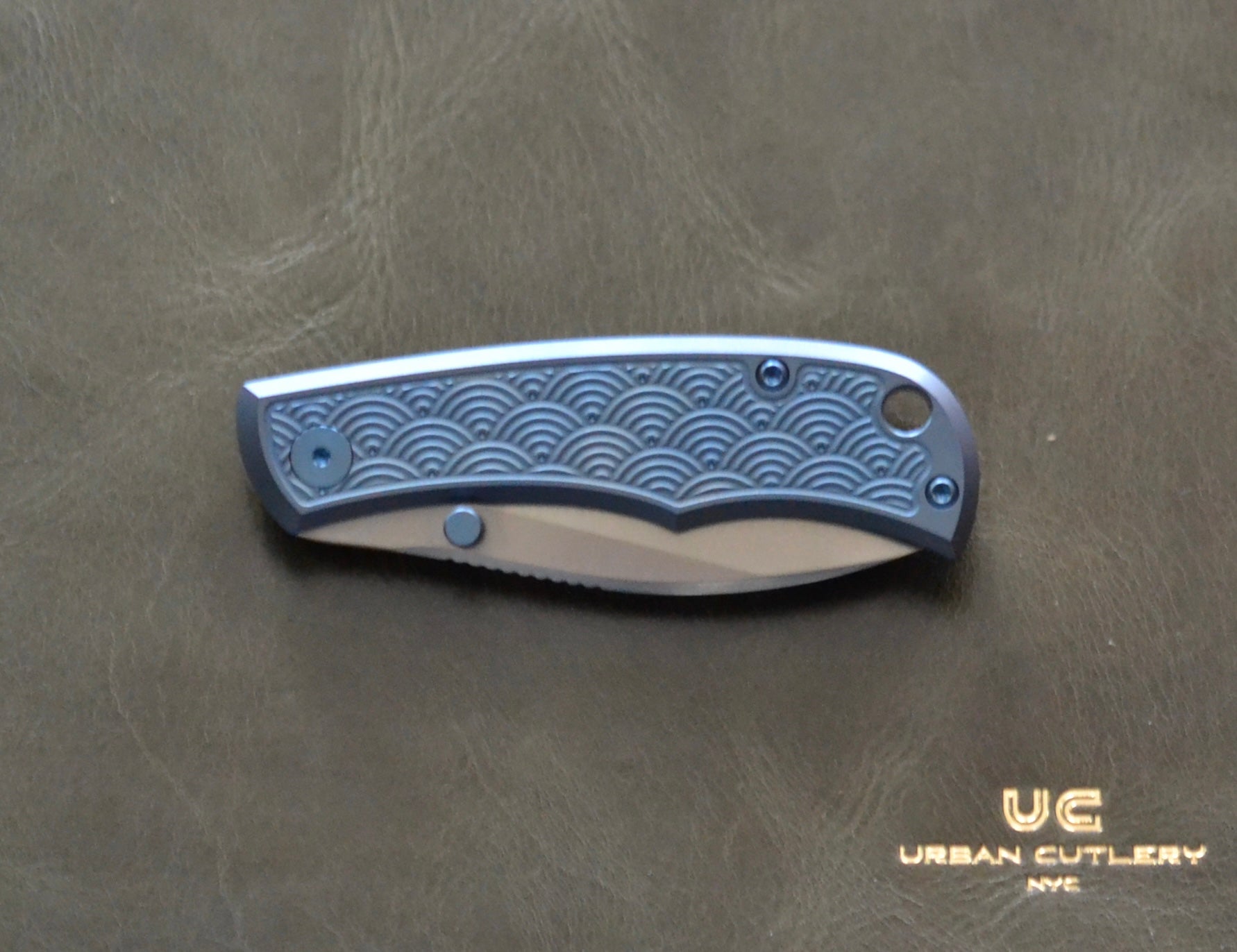 Urban EDC Baby Nessie - Blurple Seigaiha - Brand New Urban EDC Urban Cutlery & Lifestyle Shoppe