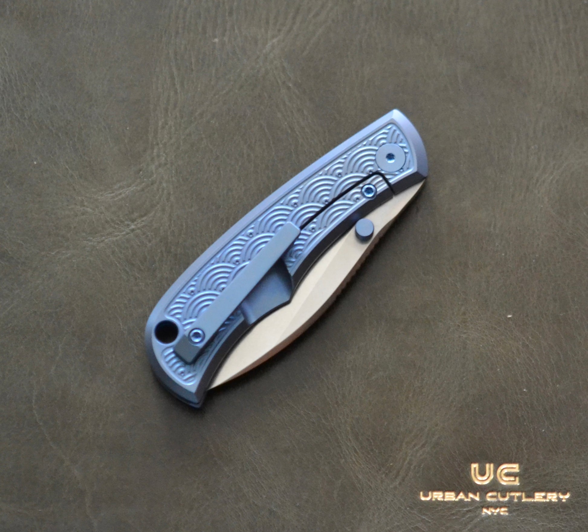 Urban EDC Baby Nessie - Blurple Seigaiha - Brand New Urban EDC Urban Cutlery & Lifestyle Shoppe