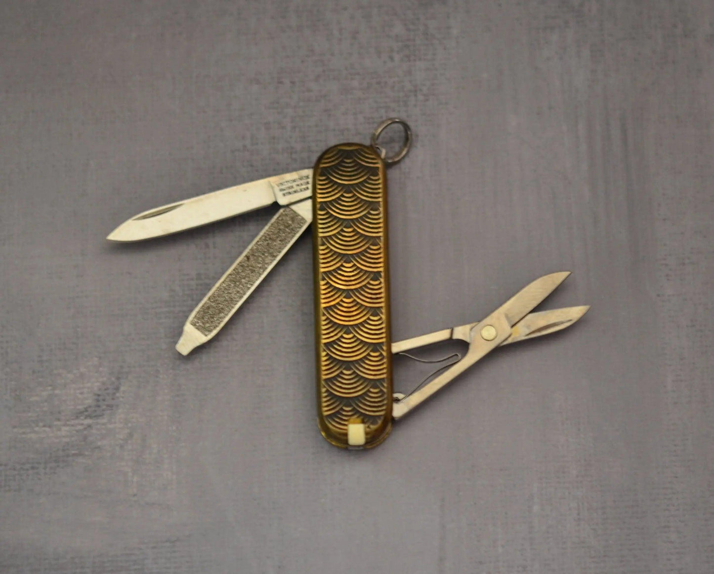 Urban EDC-Jamie Feinstein SAK Classic - Seigaiha Custom (Brass) - Brand New-Urban Cutlery