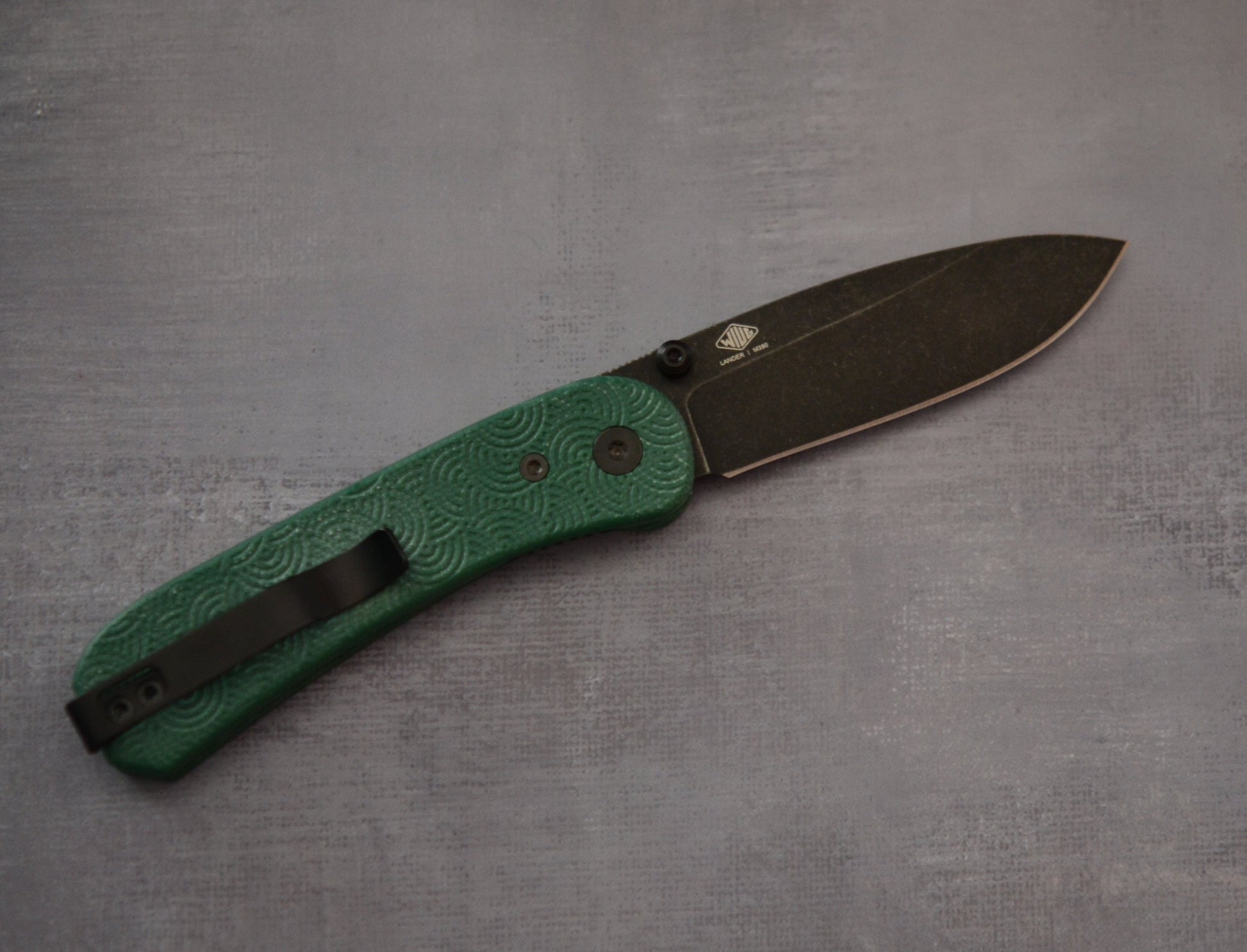 Urban EDC; Knafs Co.-Knafs Co. x Urban EDC Seigaiha Lander (Sprint Run) - M390 - Green - Brand New-2-Urban Cutlery