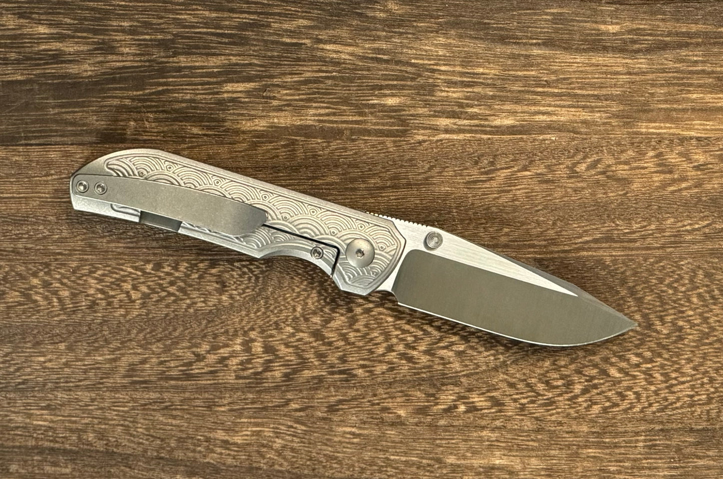 Urban EDC Micro Shrike - Titanium Seigaiha - Pre-Owned Urban EDC Urban Cutlery & Lifestyle Shoppe