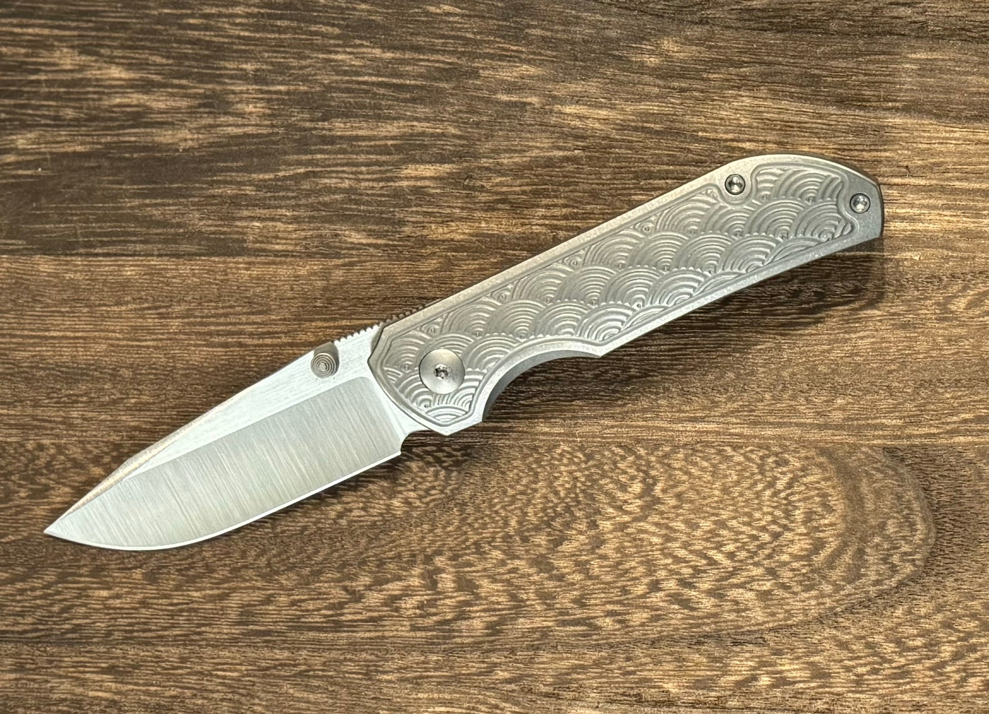 Urban EDC Micro Shrike - Titanium Seigaiha - Pre-Owned Urban EDC Urban Cutlery & Lifestyle Shoppe