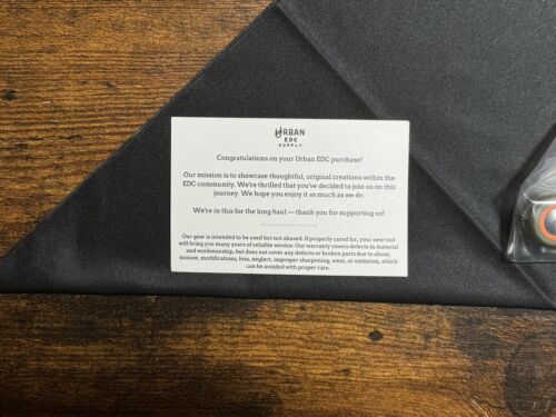 Urban EDC-URBAN EDC BABY BARLOW - HUNTER / ORANGE G10- M390- NEW!! LIMITED EDITION OF 50-3-Urban Cutlery