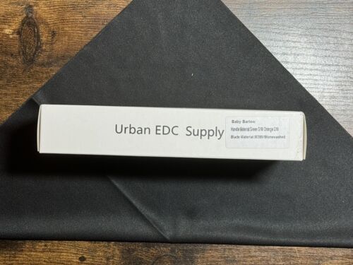 Urban EDC-URBAN EDC BABY BARLOW - HUNTER / ORANGE G10- M390- NEW!! LIMITED EDITION OF 50-5-Urban Cutlery