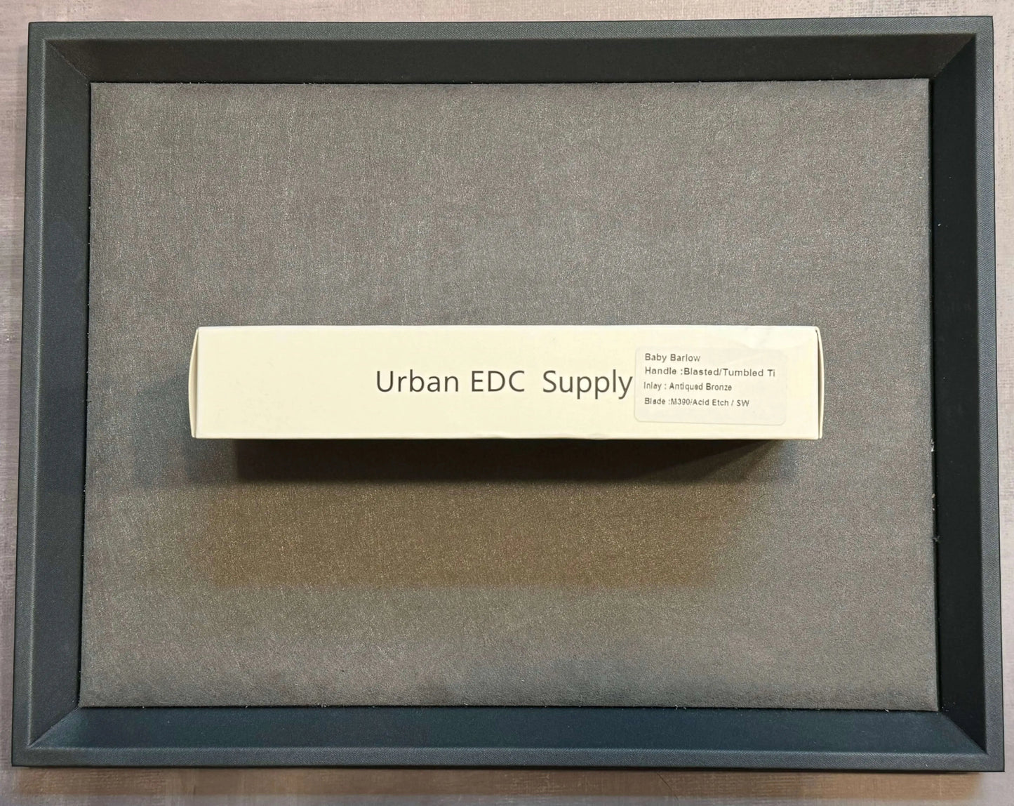 Urban EDC-Urban EDC Baby Barlow - Darkened Titanium - Brand New-4-Urban Cutlery