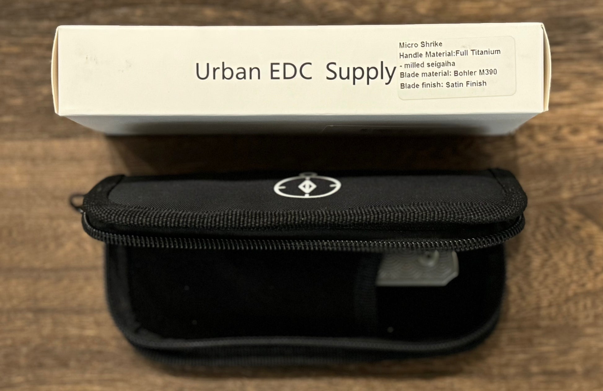 Urban EDC-Urban EDC Micro Shrike - Titanium Seigaiha - Pre-Owned-Urban Cutlery