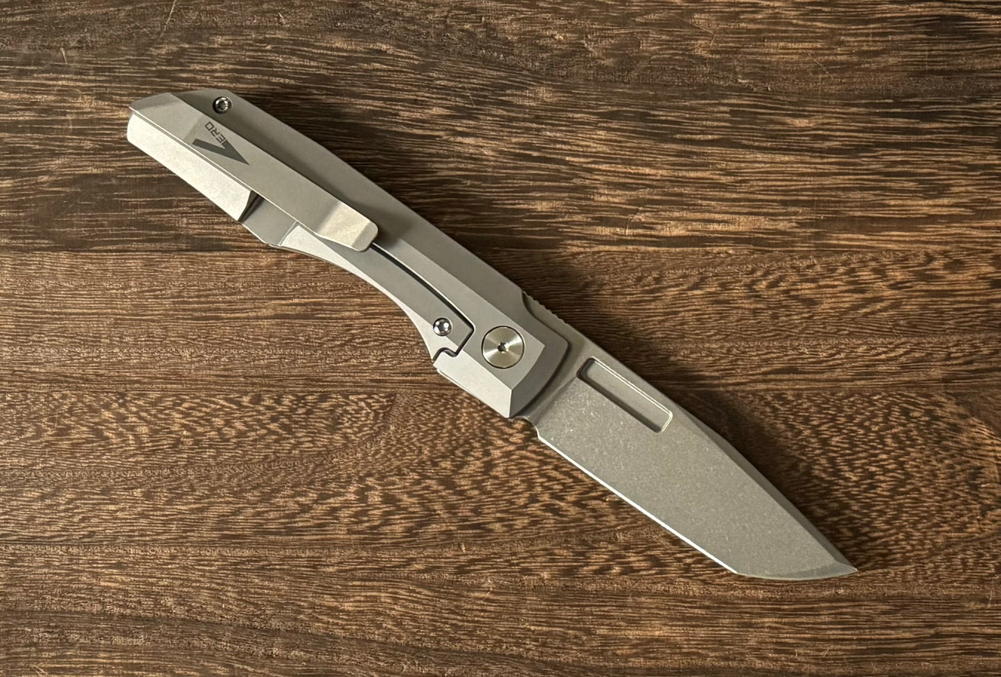 Urban EDC; Vero Engineering-Vero Engineering Impulse Mini Seigaiha - Stonewashed M390 - Brand New-2-Urban Cutlery