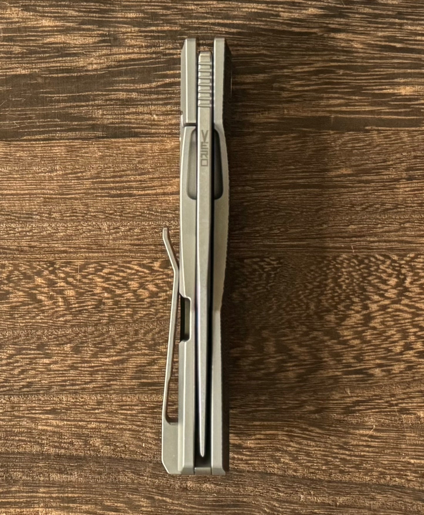 Urban EDC; Vero Engineering-Vero Engineering Impulse Mini Seigaiha - Stonewashed M390 - Brand New-5-Urban Cutlery