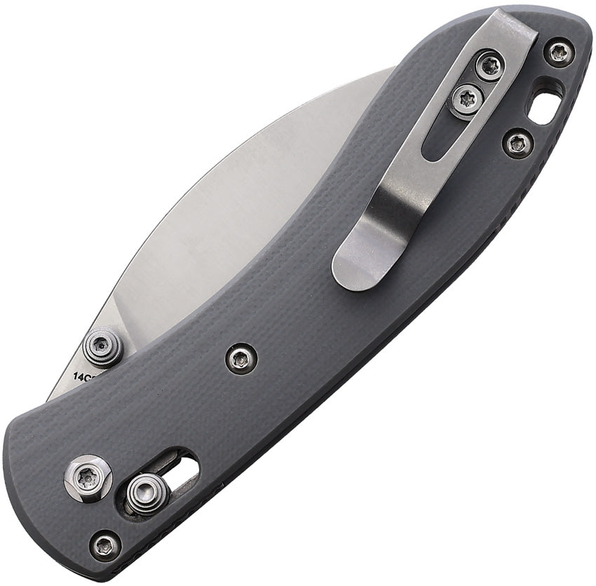 VOSTEED MINI NIGHTSHADE CROSSBAR - GRAY G10 HANDLE- 14C28N - VOSA0206 Vosteed Urban Cutlery & Lifestyle Shoppe