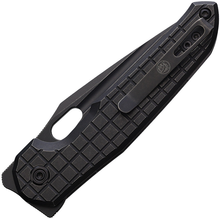 Vosteed Thunderbird - Trek Lock Knife (3.25" Elmax Blade & Black Titanium Frag Pattern Handle) - VOSA0312 Vosteed Urban Cutlery & Lifestyle Shoppe