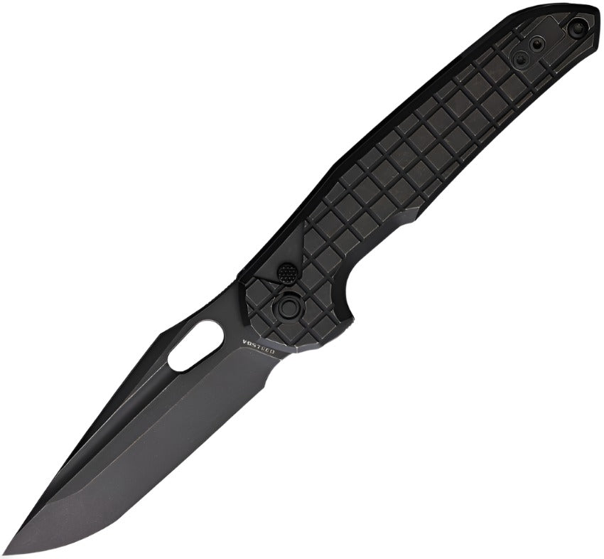 Vosteed Thunderbird - Trek Lock Knife (3.25" Elmax Blade & Black Titanium Frag Pattern Handle) - VOSA0312 Vosteed Urban Cutlery & Lifestyle Shoppe