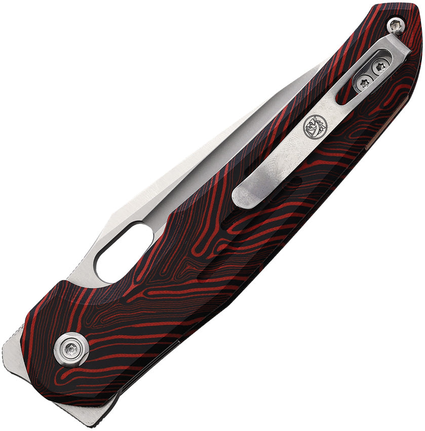 Vosteed Thunderbird - Trek Lock Knife (3.48" S35VN Blade & Red Topo G10 Handle) - VOSTBSG1 Vosteed Urban Cutlery & Lifestyle Shoppe