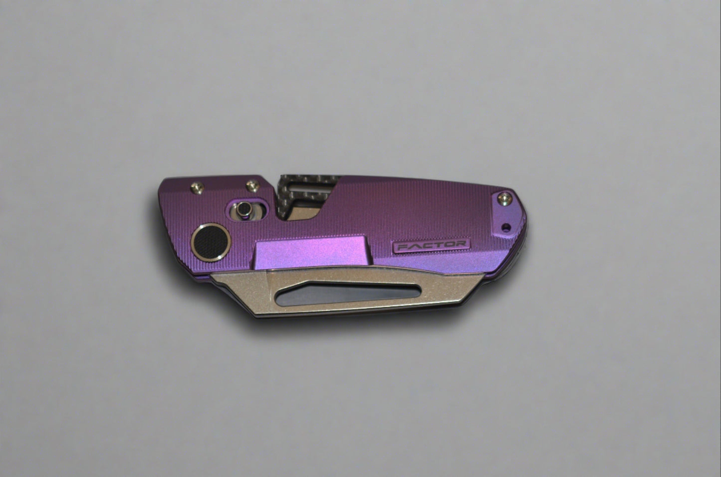 Winterblade - Factor B3 Purple Ano Full Titanium, Stonewashed M390 Blade, Timascus Clip, w/ Flip Lever - Brand New Winterblade Urban Cutlery & Lifestyle Shoppe