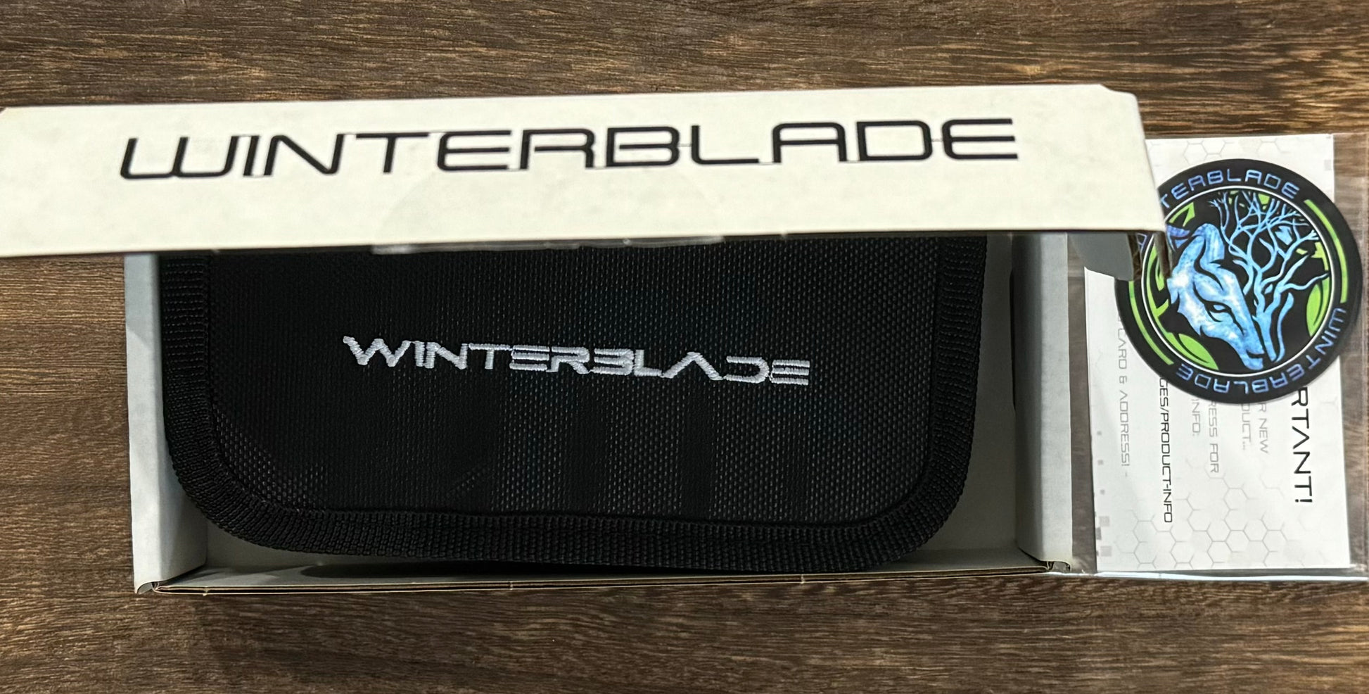 Winterblade Severn - White G10, Black PVD 14C28N Blade - Brand New Winterblade Urban Cutlery & Lifestyle Shoppe