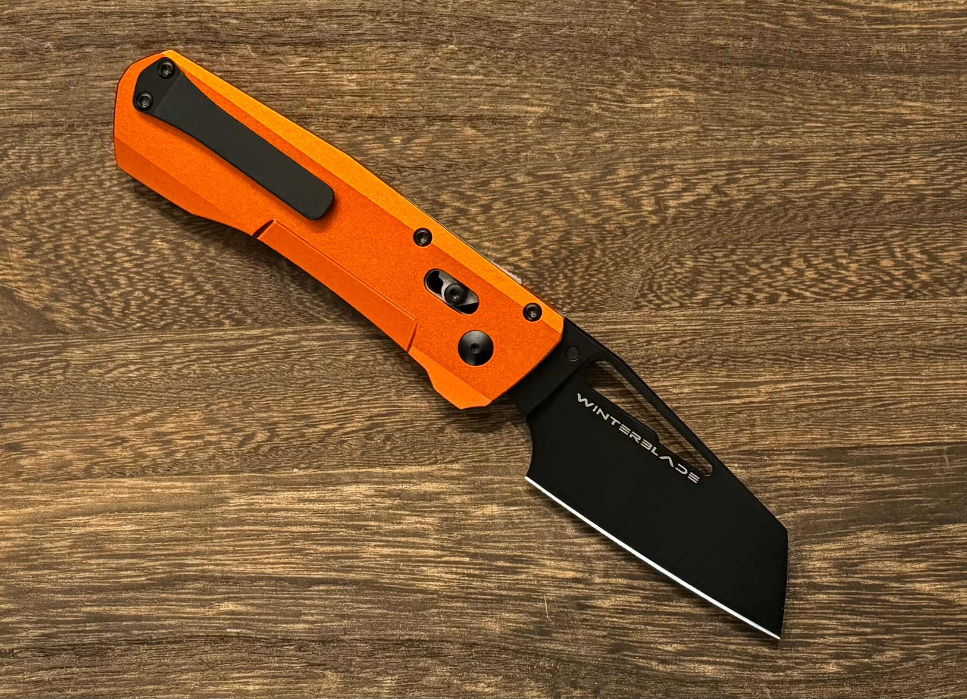 Winterblade-Winterblade Severn - Orange 7075 Aluminum, Black PVD M390 Blade - Brand New-Urban Cutlery