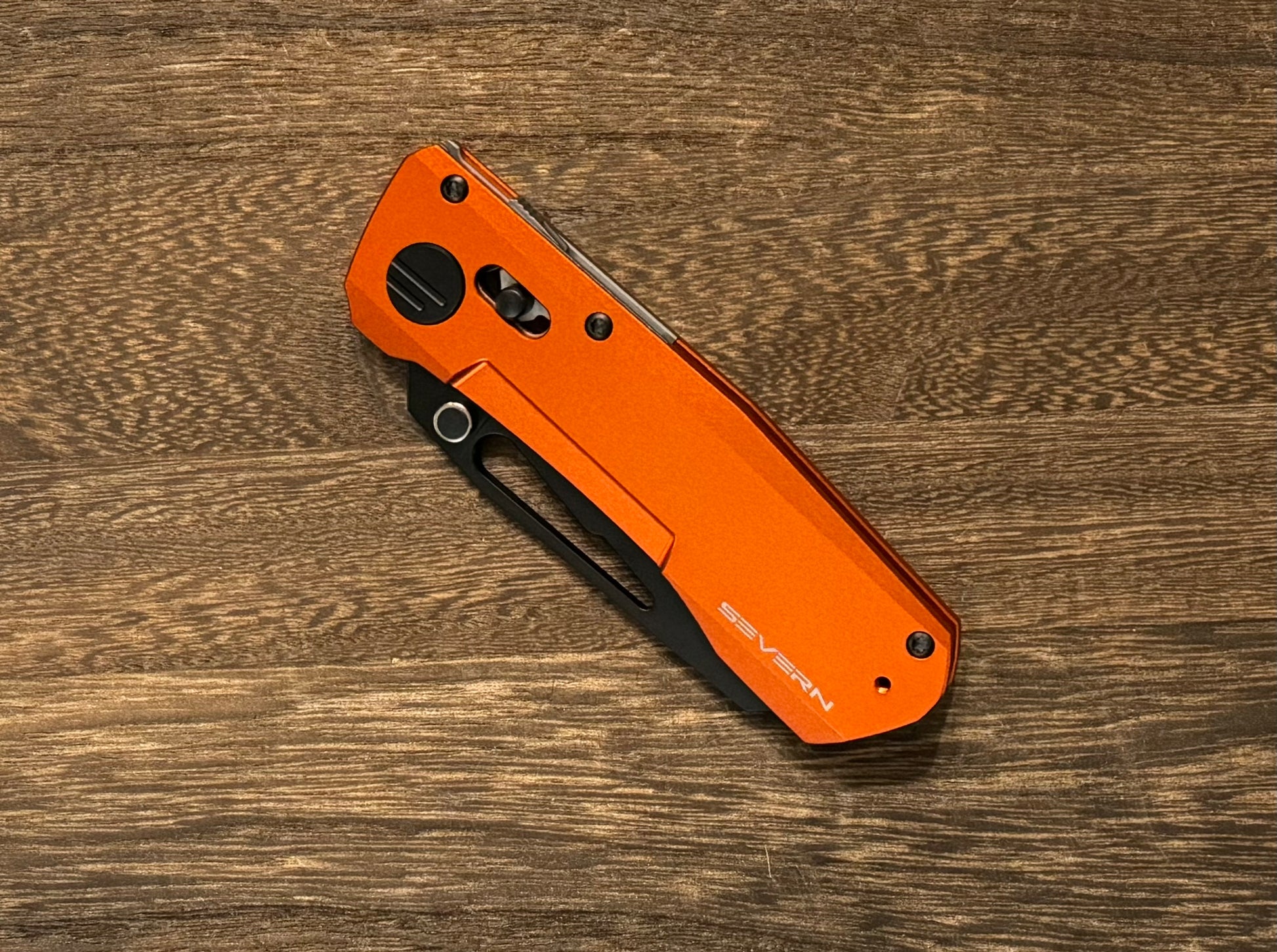 Winterblade-Winterblade Severn - Orange 7075 Aluminum, Black PVD M390 Blade - Brand New-Urban Cutlery
