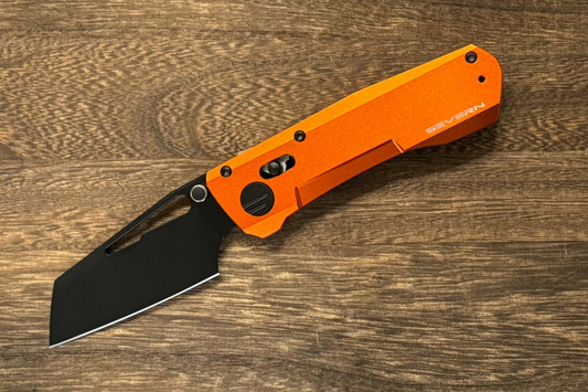 Winterblade-Winterblade Severn - Orange 7075 Aluminum, Black PVD M390 Blade - Brand New-Urban Cutlery